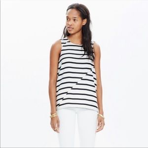 Madewell Area Tank Break Stripe Small